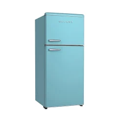 Galanz Retro 18 Cu. Ft. Dual Door Refrigerator, Retro Blue, Total Qty 1