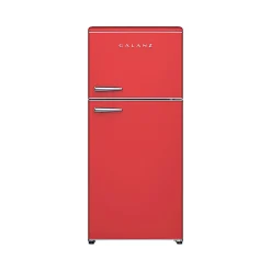 Galanz Retro 18 Cu. Ft. Dual Door Refrigerator, Hot Rod Red, Total Qty 1