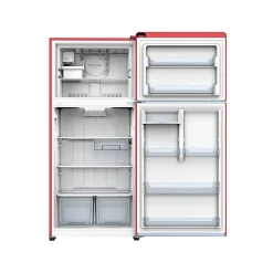 Galanz Retro 18 Cu. Ft. Dual Door Refrigerator, Hot Rod Red, Total Qty 1