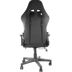 GameFitz Ergonomic Faux Leather Gaming Chair, Black
