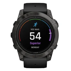 Garmin epix Pro (Gen 2) Sapphire Edition Smartwatch with 51 mm Case, Carbon Gray/Black