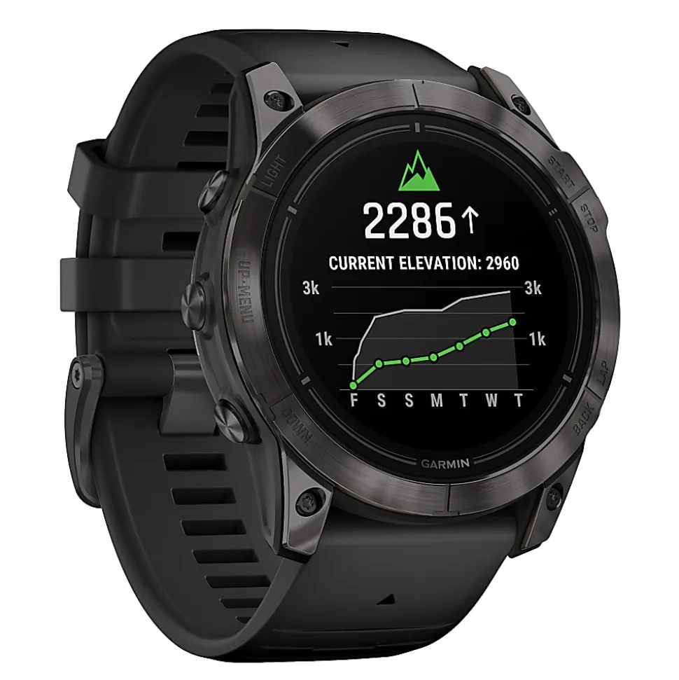 Garmin epix Pro (Gen 2) Sapphire Edition Smartwatch with 51 mm Case, Carbon Gray/Black