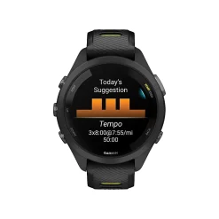 Garmin Forerunner 265S Running Smartwatch, Black/Amp Yellow