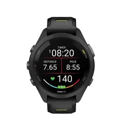 Garmin Forerunner 265S Running Smartwatch, Black/Amp Yellow