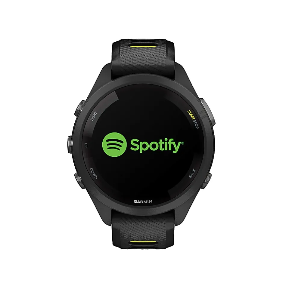 Garmin Forerunner 265S Running Smartwatch, Black/Amp Yellow