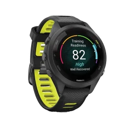 Garmin Forerunner 265S Running Smartwatch, Black/Amp Yellow