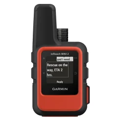 Garmin inReach Mini 2 Compact Satellite Communicator, 010-02602-00, 2.2"H x 4.8"W x 5.4"D, Flame Red
