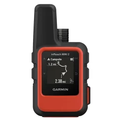 Garmin inReach Mini 2 Compact Satellite Communicator, 010-02602-00, 2.2"H x 4.8"W x 5.4"D, Flame Red
