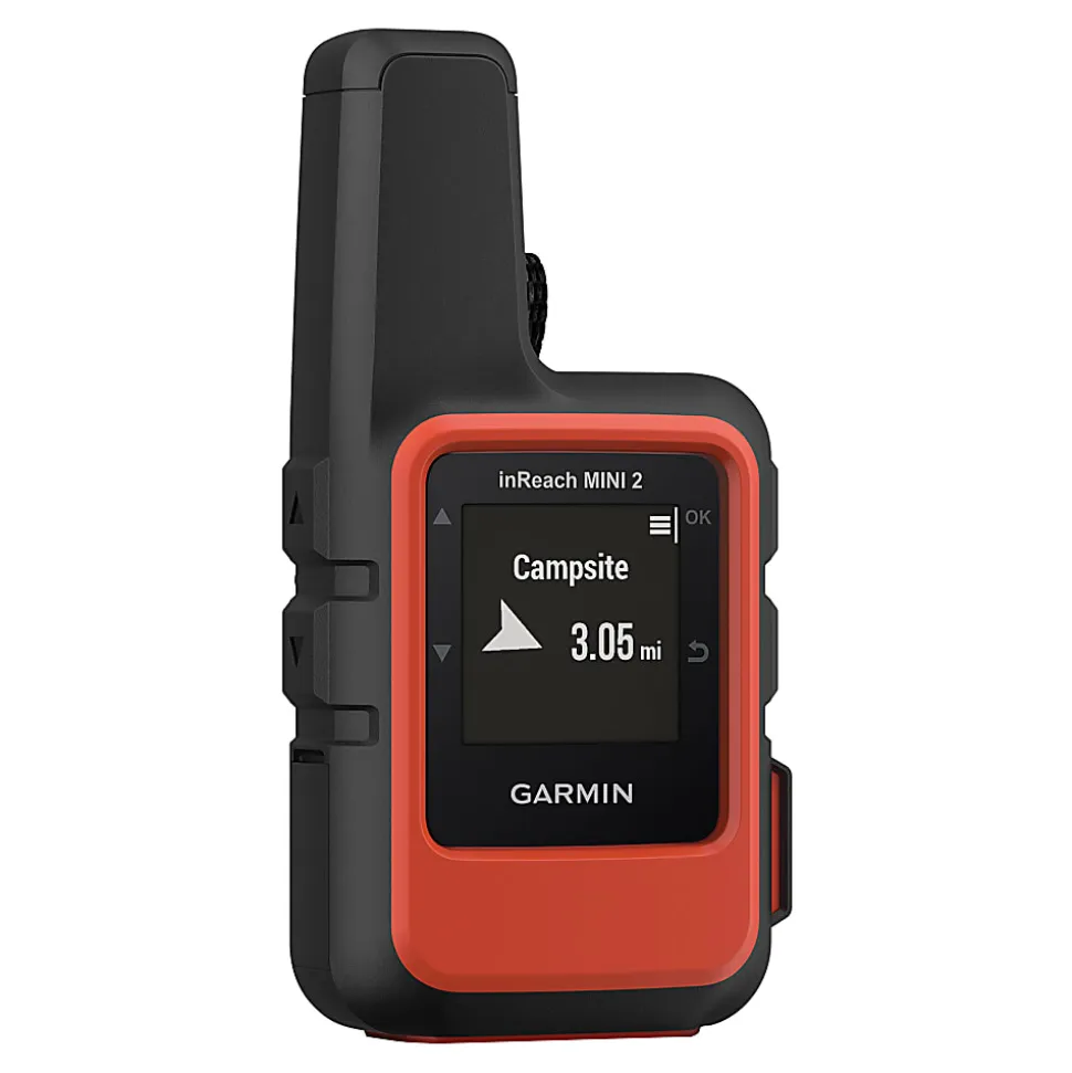 Garmin inReach Mini 2 Compact Satellite Communicator, 010-02602-00, 2.2"H x 4.8"W x 5.4"D, Flame Red
