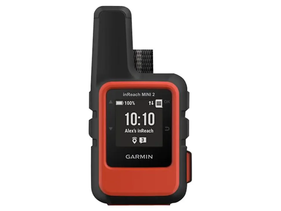 Garmin inReach Mini 2 Compact Satellite Communicator, 010-02602-00, 2.2"H x 4.8"W x 5.4"D, Flame Red