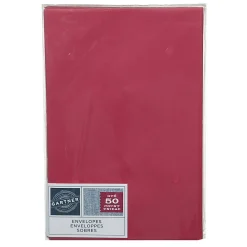 Gartner Studios® Envelopes, A9, Gummed Seal, Red, Pack Of 50