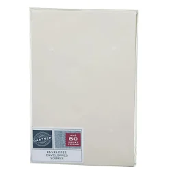 Gartner Studios® Envelopes, A9, Gummed Seal, Ivory, Pack Of 50