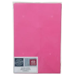 Gartner Studios® Envelopes, A9, Gummed Seal, Pink, Pack Of 50