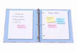 Gartner Studios 3-Ring Standard Style Binder, 1" Round Rings, Pink Bows & Blooms