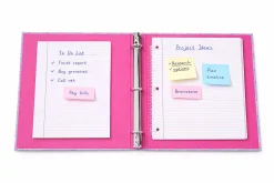 Gartner Studios 3-Ring Standard Style Binder, 1" Round Rings, Blush Blossoms