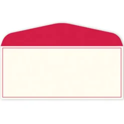Gartner Studios® #10 Stationery Envelopes, Gummed Seal, Red Border, Pack Of 50