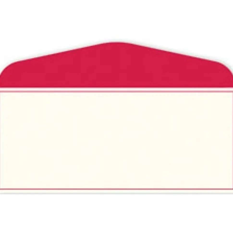 Gartner Studios® #10 Stationery Envelopes, Gummed Seal, Red Border, Pack Of 50