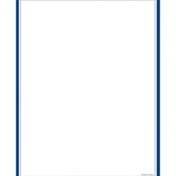 Gartner™ Studios Stationery, 8 1/2" x 11", Navy/White, Pack Of 100 Sheets