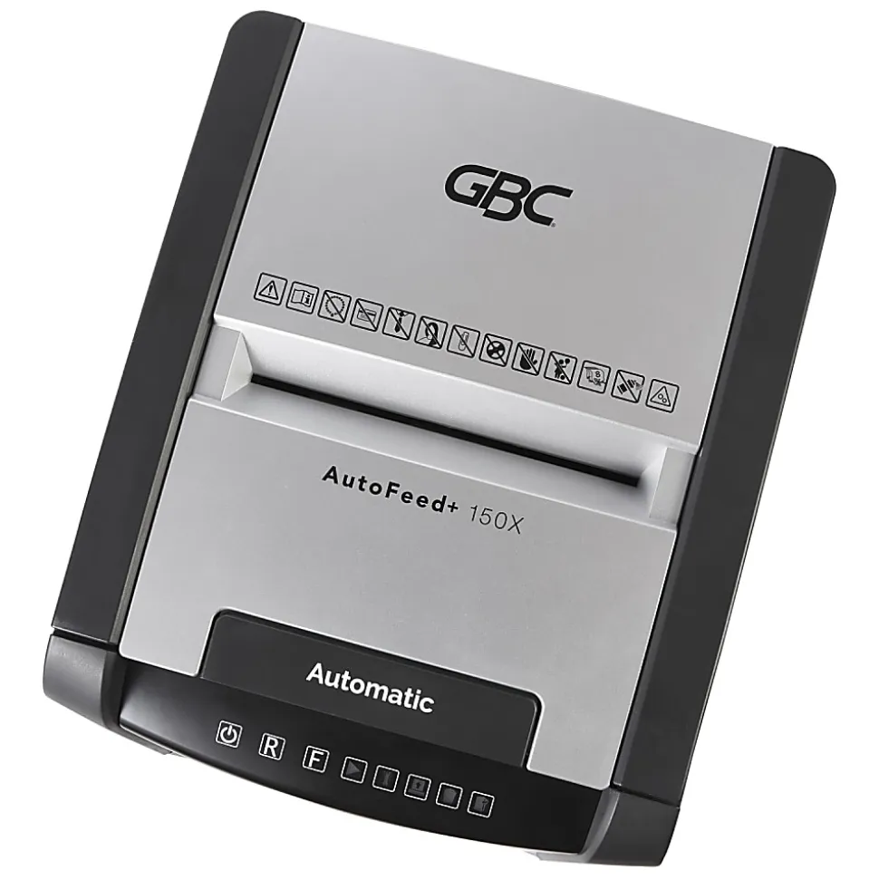 GBC® AutoFeed+ 150-Sheet Cross-Cut Automatic Shredder, Black, WSM1757604