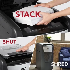 GBC® AutoFeed+ 230-Sheet Cross-Cut Automatic Shredder, Black, WSM1757606