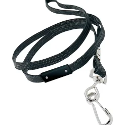 GBC® Badgemates Breakaway Lanyards, 23", Black, Pack Of 12