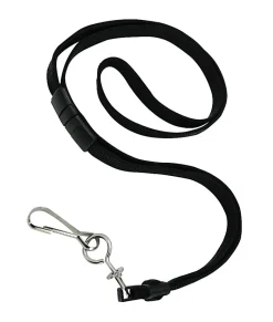 GBC® Badgemates Breakaway Lanyards, 23", Black, Pack Of 12