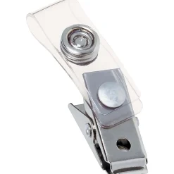 GBC® Badgemates Strap Clips, Clear, Pack Of 100