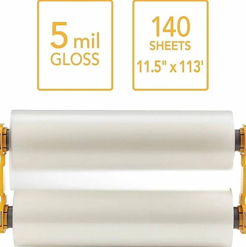GBC Foton 30 Film Refill - Laminating Pouch/Sheet Size: 11.50" Width x 113 ft Length x 5 mil Thickness - Glossy - for Laminator - 1 Each