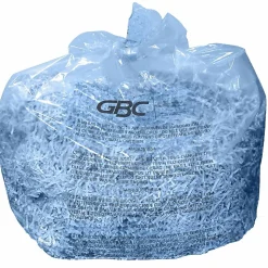 GBC Shredder Bags, For Large Office Shredders, 30 gal, 3.9"H x 4"W x 10.3"D, Plastic, Clear, 25 / Box