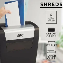GBC® ShredMaster PX08-04 8-Sheet Cross-Cut Paper Shredder, GBC1757404