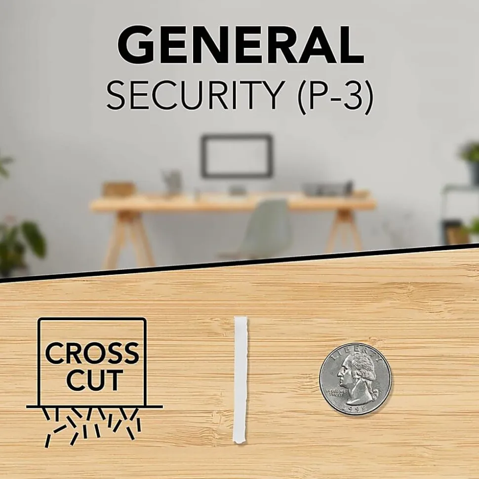 GBC® ShredMaster PX08-04 8-Sheet Cross-Cut Paper Shredder, GBC1757404