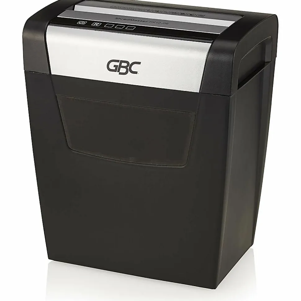 GBC ShredMaster PX10-06 Super Cross-Cut Paper Shredder - Non-continuous Shredder - Super Cross Cut - 10 Per Pass - - 1757405