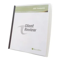 GBC® Slide 'n Bind Report Covers, 8 1/2" x 11", Clear, Pack Of 10