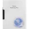 GBC® Swing-Clip Report Cover, Globe Design, 8 1/2" x 11"