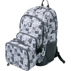 Geckobrands Foundation Backpack And Lunch Box Sets, Cats