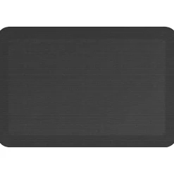 GelPro Designer Comfort Polyurethane Anti-Fatigue Mat For Hard Floors, 20” x 30”, Grasscloth Charcoal