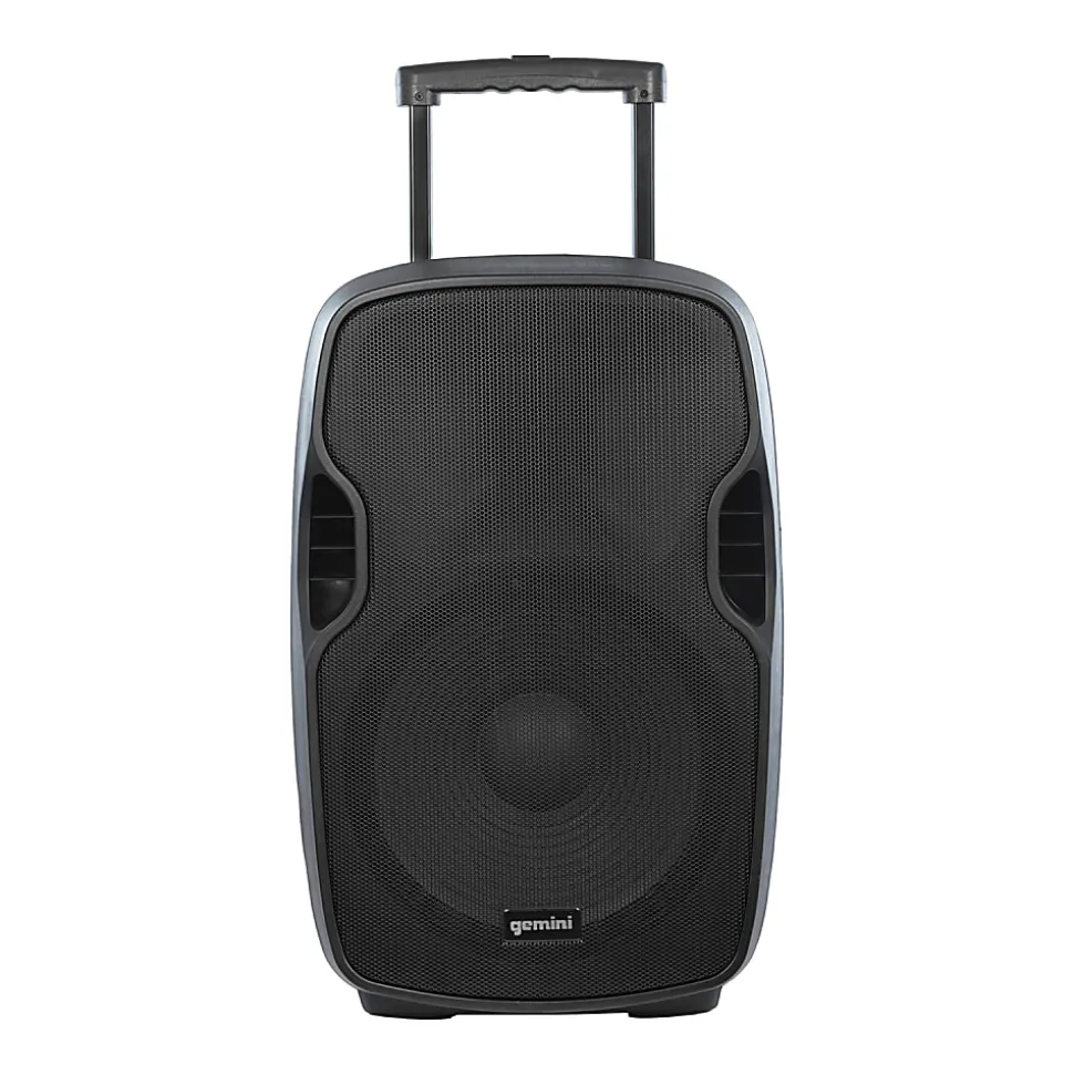 Gemini Portable Bluetooth PA Speaker With Integrated Mixer & Wired Microphone, Black, AS-15TOGO
