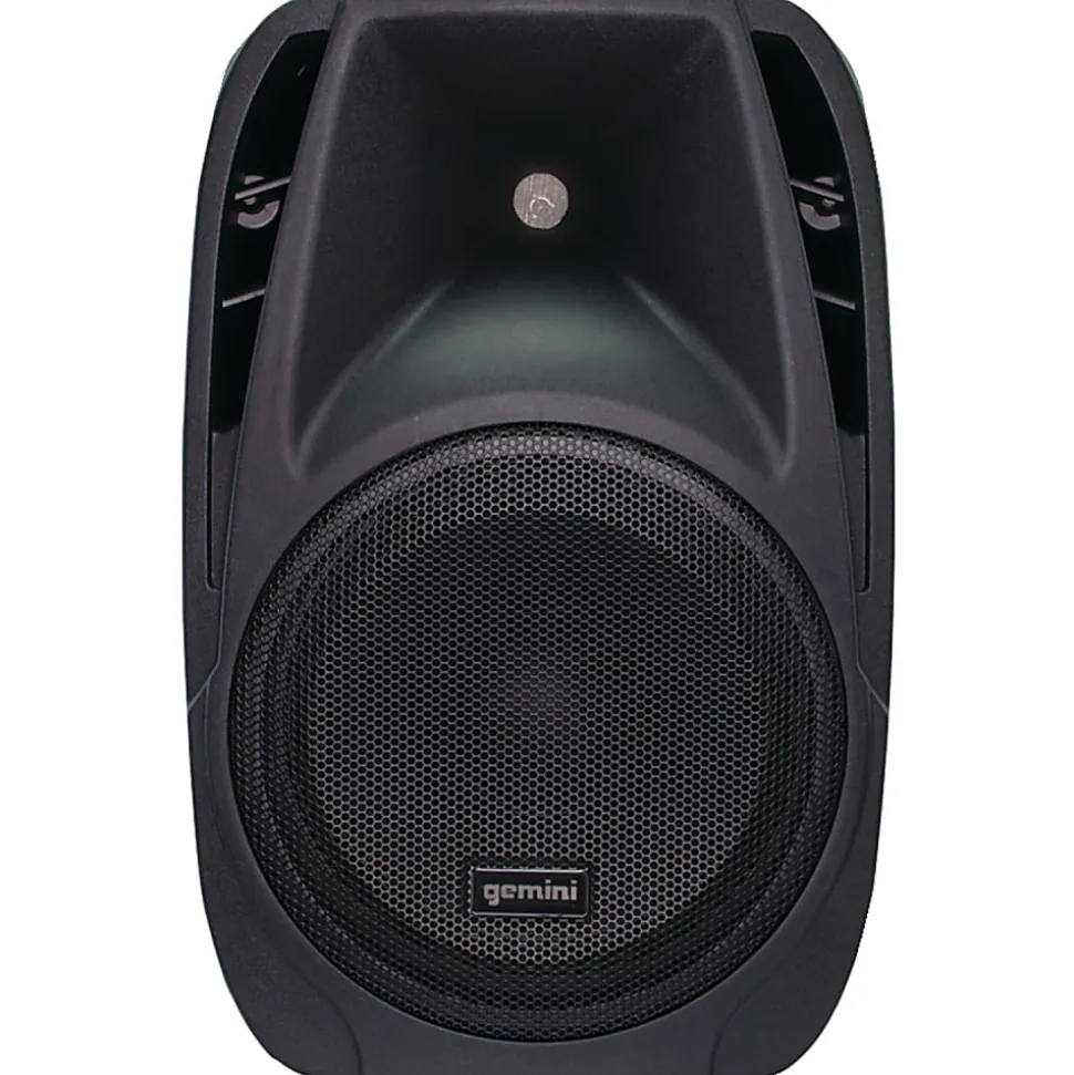 Gemini Sound Bluetooth Portable PA System With Speakers, Mixer & Wired Microphone, Black, ES-210MXBLU