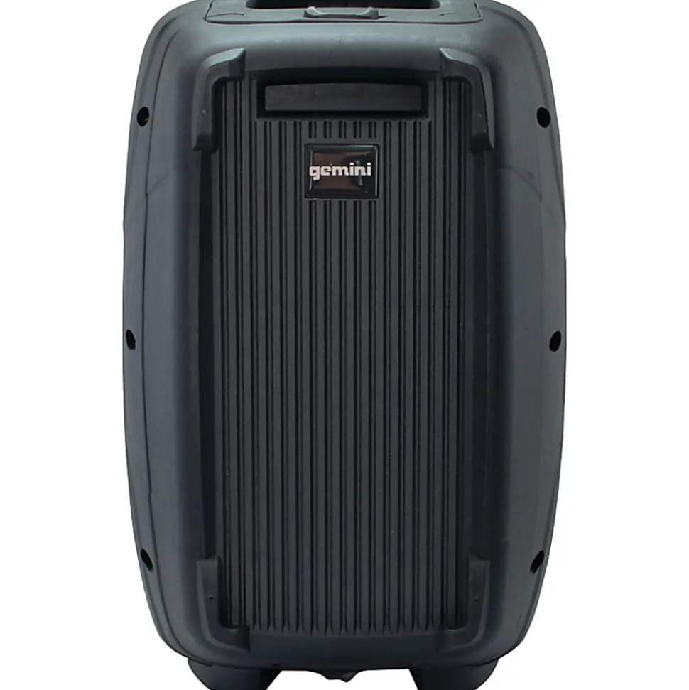 Gemini Sound Bluetooth Portable PA System With Speakers, Mixer & Wired Microphone, Black, ES-210MXBLU