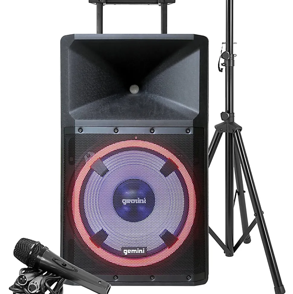 Gemini Sound GSP-L2200PK Bluetooth Speaker System - Stand Mountable - USB
