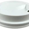 Generic Paper Cups Disposable Cup Lids, Double-Wall, 8 Oz, White, Case Of 1,000