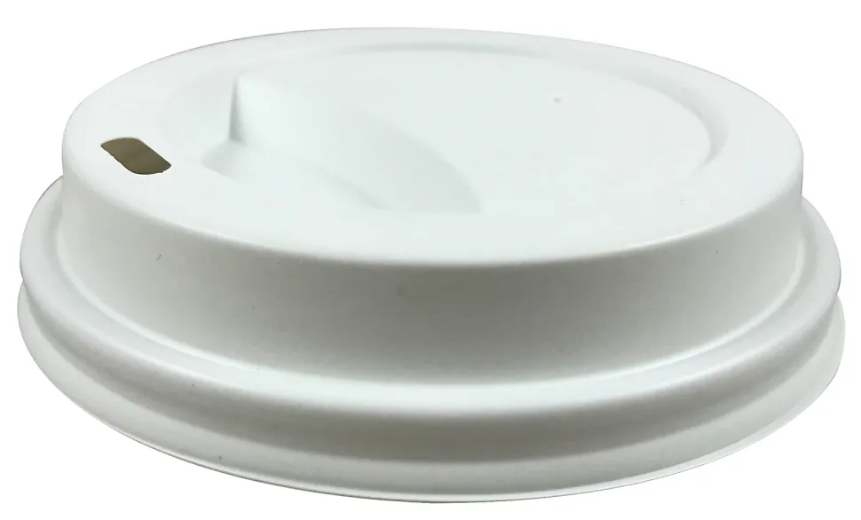 Generic Paper Cups Disposable Cup Lids, Double-Wall, 8 Oz, White, Case Of 1,000
