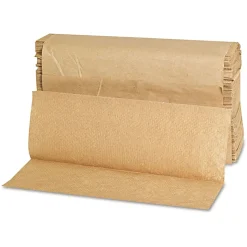 GEN Folded Paper Towels, Multifold, 9 x 9.45, Natural, 250 Towels/Pack, 16 Packs/Carton