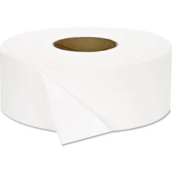 GEN JRT Jumbo Bath Tissue, Septic Safe, 2-Ply, White, 3.3" x 1,000 ft, 12 Rolls/Carton