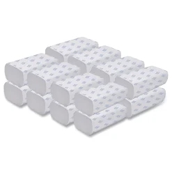 GEN Multifold Towels, 1-Ply, 9.25 x 9.05, White, 250/Pack, 16 Packs/Carton