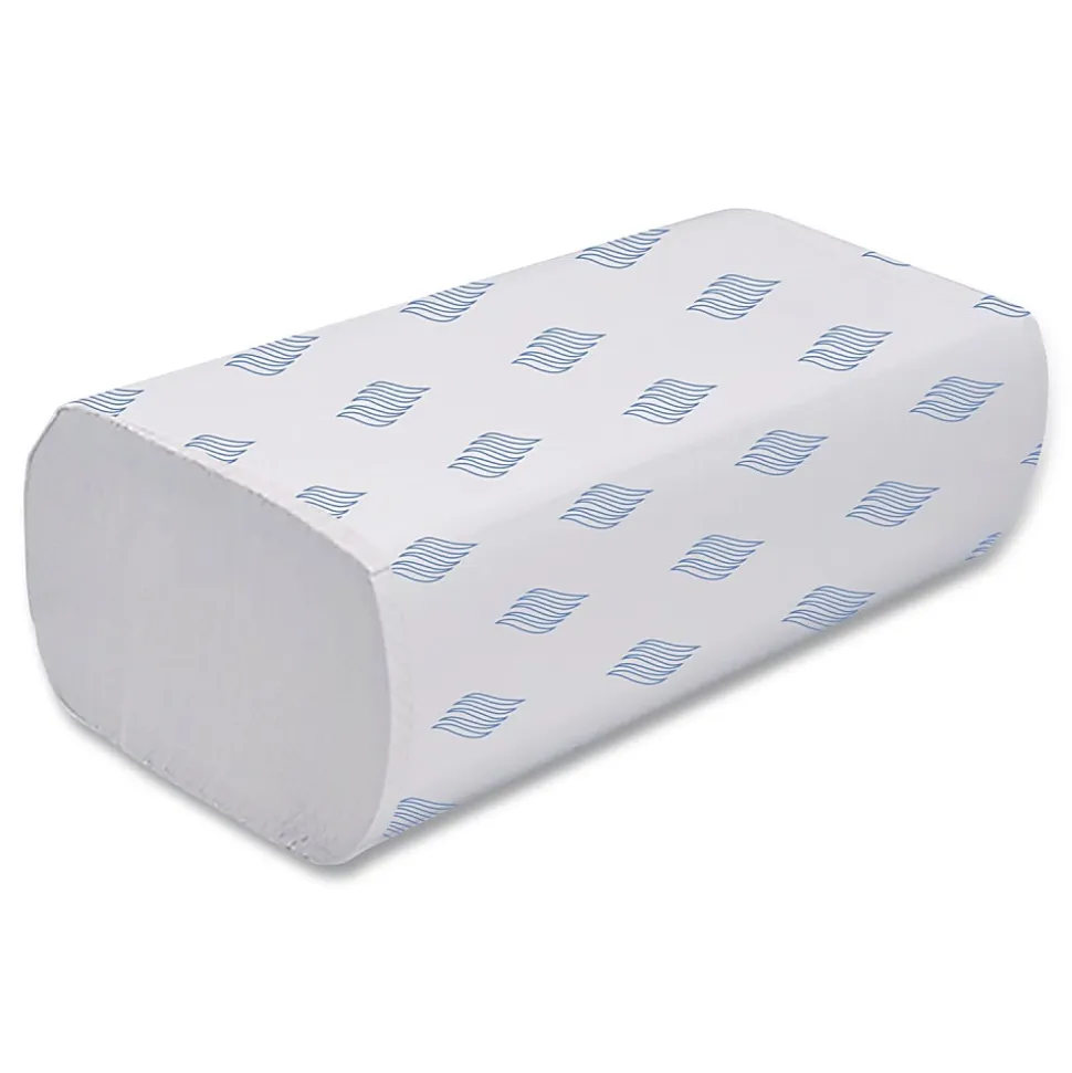 GEN Multifold Towels, 1-Ply, 9.25 x 9.05, White, 250/Pack, 16 Packs/Carton