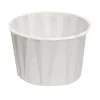 Genpak Paper Pleated Souffle Cups, 2 Oz, White, Case Of 5,000