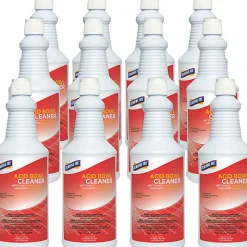 Genuine Joe Acid Bowl Cleaner - Ready-To-Use - 32 fl oz (1 quart) - Pleasant Scent - Aqua Marine - 12 / Carton