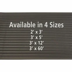 Genuine Joe Air Step Anti-Fatigue Mat, 2' x 3', Black