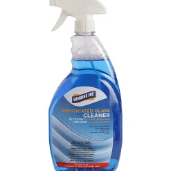 Genuine Joe Ammoniated Glass Cleaner - For Hard Surface - Ready-To-Use - 32 fl oz (1 quart) - 1 Each - Lint-free - Blue
